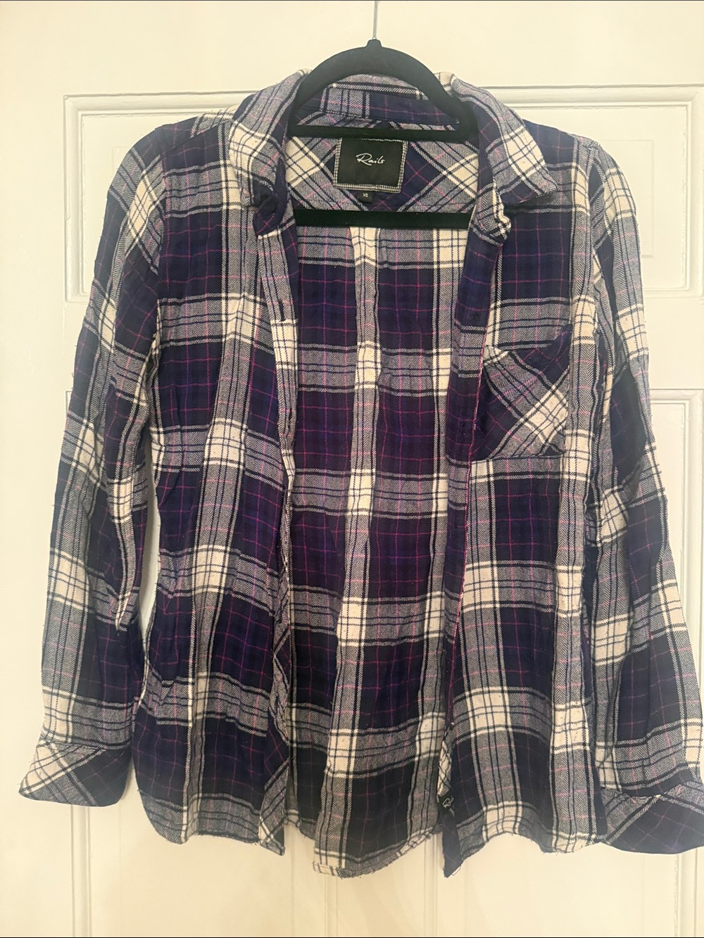Rails Women’s Purple Plaid Button Down Shirt